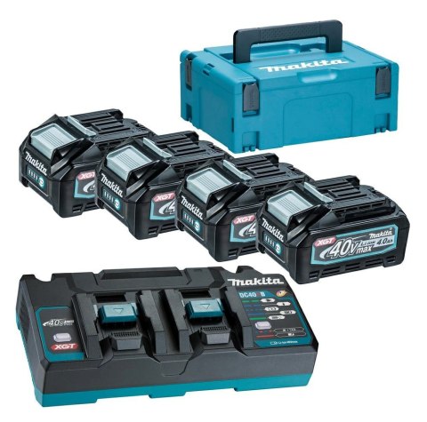 MAKITA ZESTAW ZASILAJĄCY 40V 4x4,0Ah XGT (BL4040x4+DC40RB) (UN3480)