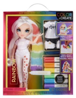 MGA RAINBOW HIGH COLOR & CREATE Lalka z niebieskimi oczami 594123