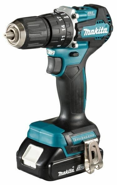 Makita DHP487RAJ wiertło 25500 RPM Zamek centralny Czarny, Turkusowy