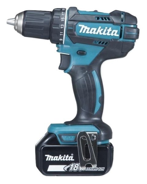 Makita DDF482RFJ wiertło 1900 RPM Czarny, Niebieski 1,5 kg