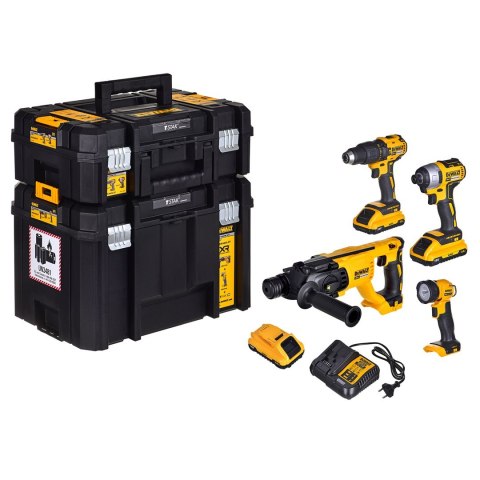 Zestaw COMBO 18V 3x3,0Ah TSTAK DCD778+DCF787+DCH033+DCL040 DEWALT