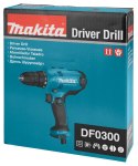 Makita DF0300 wiertło 1500 RPM Zamek centralny 1,2 kg Czarny, Niebieski