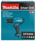 Makita DF0300 wiertło 1500 RPM Zamek centralny 1,2 kg Czarny, Niebieski