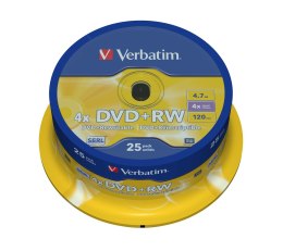 Płyta DVD+RW Verbatim 43489 (4,7GB; 4x; 10szt.; Cake)