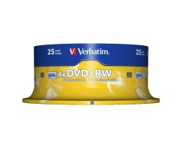 Płyta DVD+RW Verbatim 43489 (4,7GB; 4x; 10szt.; Cake)