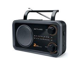 Przenośne Radio Muse M-06DS, Szary (Wejście AUX, 2 pasmowe)