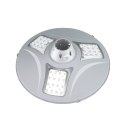 POWERNEED SOLARNA LAMPA ULICZNA UFO 2000LM, LED X48, PANEL SOLARNY 18.5W, CZUJNIK RUCHU I ZMIERZCHOWY, PILOT, SREBRNA, SLL12