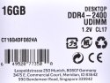 Pamięć Crucial CT16G4DFD824A (DDR4 UDIMM; 1 x 16 GB; 2400 MHz; CL17)