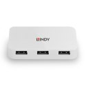 Lindy 43143 huby i koncentratory USB 3.2 Gen 1 (3.1 Gen 1) Type-A 5000 Mbit/s Biały