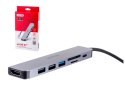 UNITEK HUB USB-C 7W1, HDMI 4K, PD 100W, 5GBPS, ALU