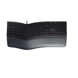 CHERRY KC 4500 ERGO klawiatura Uniwersalne USB QWERTY US English Czarny