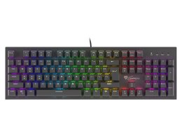 KLAWIATURA DLA GRACZY GENESIS THOR 300 RGB ES PODŚWIETLENIE MECHANICZNA RED SWITCH SOFTWARE