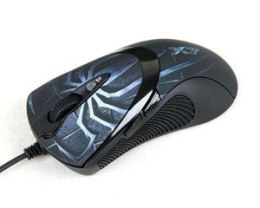 Mysz komputerowa A4 TECH Evo XGame Laser Oscar X747 Brown Fire A4TMYS29980 (laserowa; 3600 DPI; kolor brązowy)