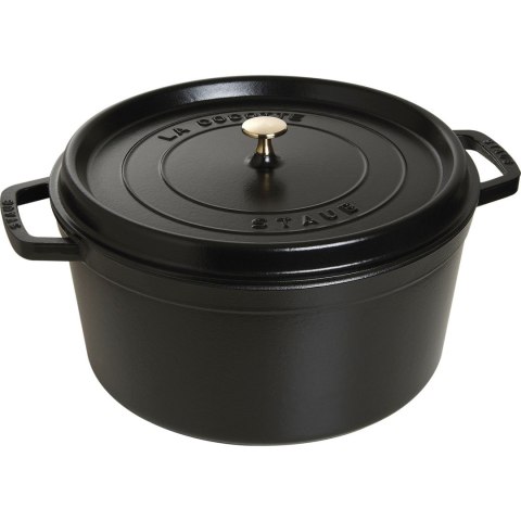 Garnek żeliwny okrągły Staub - Czarny, 12.6 ltr