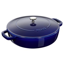 Głęboka patelnia do duszenia z pokrywką Staub - 24 cm, Niebieski