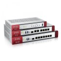 Firewall Zyxel USGFLEX100 bundle (+1 YR Gold Security Pack) 1xWAN 4xLAN SPI firewall: 900 Mbps Max. IPsec VPN: 50