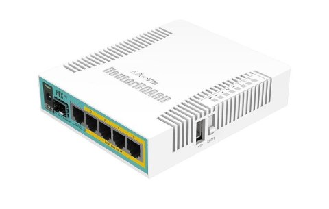 Router Mikrotik hEX PoE (RB960PGS) Total Ethernet  Ports:6; Architecture:MIPSBE; CPU core:1