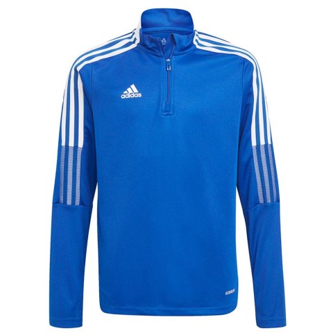 Bluza dla dzieci adidas Tiro 21 Training Top Youth niebieska GM7322 152cm