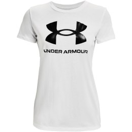 Koszulka damska Under Armour Live Sportstyle Graphic biała SSC 1356305 102 XL