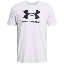 Koszulka męska Under Armour Sportstyle Logo biała 1382911 100 2XL