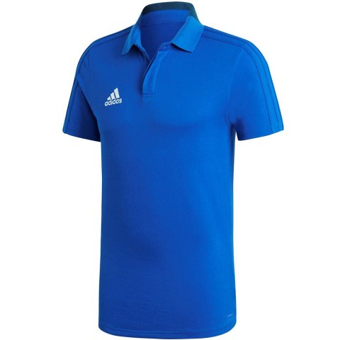 Koszulka męska adidas Condivo 18 Cotton Polo niebieska CF4375 S