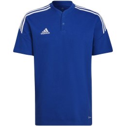 Koszulka męska adidas Condivo 22 Polo niebieska HG6307 L