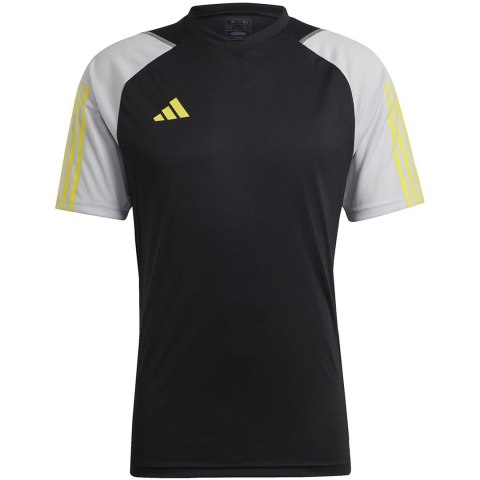 Koszulka męska adidas Tiro 23 Competition Jersey czarno-szara HU1295 2XL