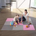 Mata puzzle multipack One Fitness MP10 różowo-szara