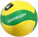 Piłka do siatkówki Mikasa V200W CEV meczowa żółto-zielona rozmiar 5