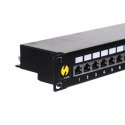 Patch panel 19'' Netrack 24-porty kat. 5e FTP, z półką