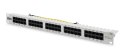 Digitus Panel krosowy (patch panel) ISDN 19" 50x RJ45 (8P4C), LSA poziom, kat.3, nieekranowany, 1U, szary