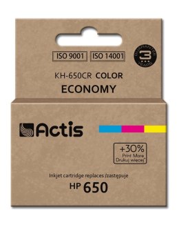 Actis KH-650CR Tusz (zamiennik HP 650 CZ102AE; Standard; 9 ml; kolor)