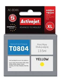 Activejet AE-804N Tusz (zamiennik Epson T0804; Supreme; 13,5 ml; żółty)