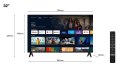 Telewizor TCL 32S5400A 32" LED HD Ready Android TV Srebrny