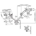 Uchwyt biurkowy Maclean MC-813 (biurkowy; 32" - 17"; max. 16 kg)