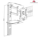 Uchwyt ścienny do telewizora Maclean MC-771 (ścienne; 23" - 42"; max. 30kg)