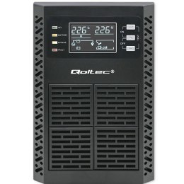 QOLTEC ZASILACZ AWARYJNY UPS 1KVA | 1000W | POWER FACTOR 1.0 | LCD | EPO | USB | ON-LINE