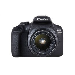 Canon EOS 2000D BK 18-55 IS II EU26 Zestaw do lustrzanki 24,1 MP CMOS 6000 x 4000 px Czarny