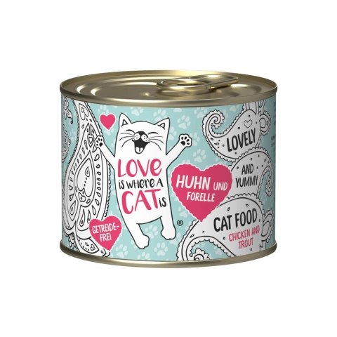 Love is where a cat is® z kurczakiem i pstrągiem 200g