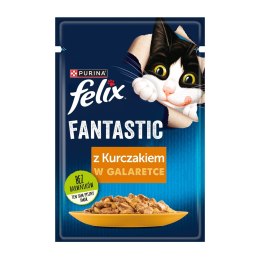 PURINA Felix Fantastic: kurczak - mokra karma dla kota - 85 g