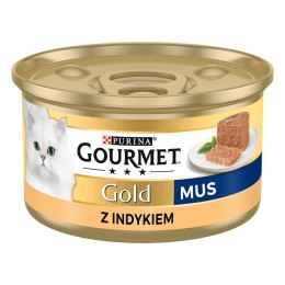 PURINA Gourmet Gold Mus z indykiem - mokra karma dla kota - 85 g