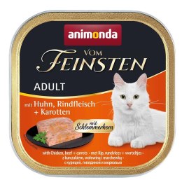 ANIMONDA Vom Feinsten Classic Cat kurczak, wołowina i marchewka - mokra karma dla kota - 100g