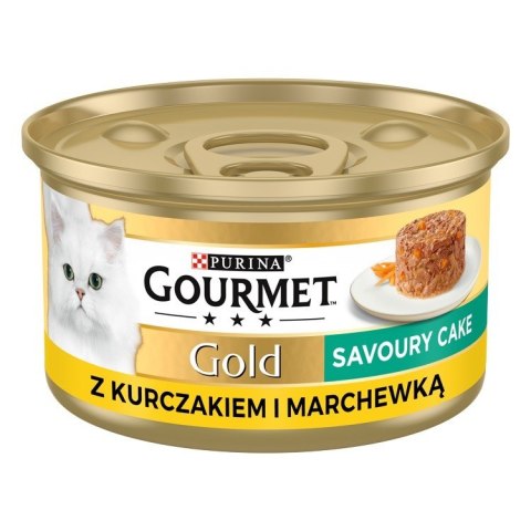 Gourmet Gold Savoury Cake kurczak i marchewka - mokra karma dla kota - 85 g