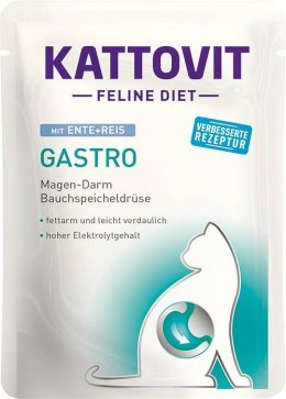 KATTOVIT GASTRO Kaczka z ryżem 85g dla kota