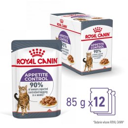 ROYAL CANIN FCN Appetite Control w sosie - mokra karma dla kota dorosłego - 12x85g