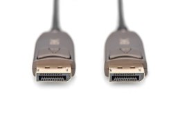 DIGITUS KABEL POŁĄCZENIOWY HYBRYDOWY AOC DISPLAYPORT 1.4 8K60HZ UHD DP/DP M/M CZARNY 20M AK-340107-200-S