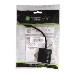 Techly IDATA HDMI-VGA4 adapter kablowy VGA (D-Sub) HDMI Type C (Mini) Czarny