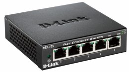 D-Link DES-105 Nie zarządzany L2 Czarny