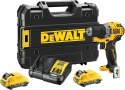 Wiertarko-wkrętarka DEWALT DCD701D2-QW akumulatorowa 2x 12V 2Ah XR TSTAK Czarny, Żółty