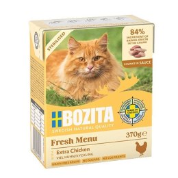 BOZITA Sterylised - Extra kurczak kawałki w sosie - mokra karma dla kota - 370g